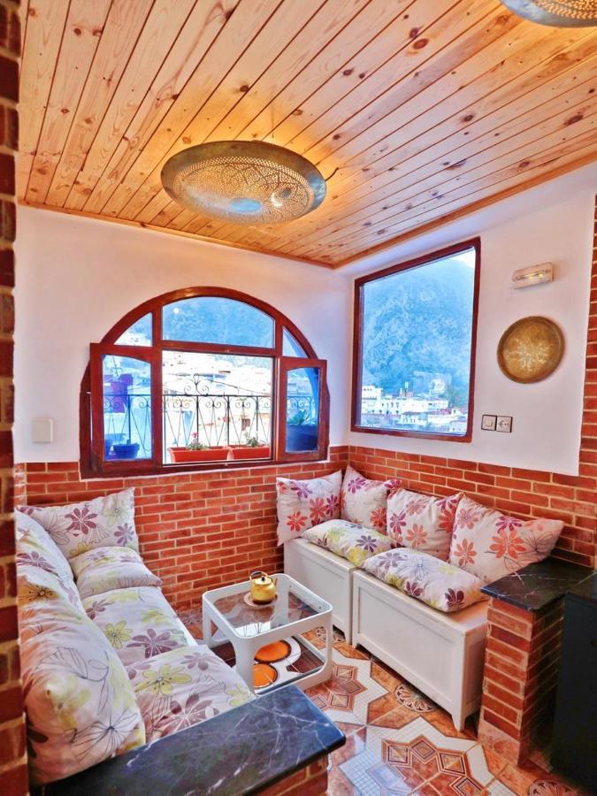 Aymane Rooftop Budget Panoramic Hotel Chefchaouen Ngoại thất bức ảnh